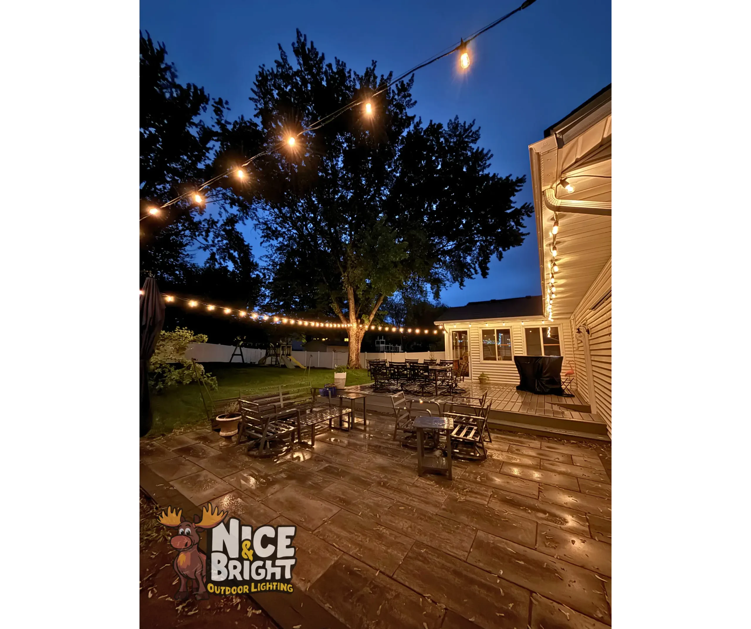 Backyard Bistro Lights in Mendota Heights MN